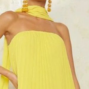 Ruffled Yellow Dress